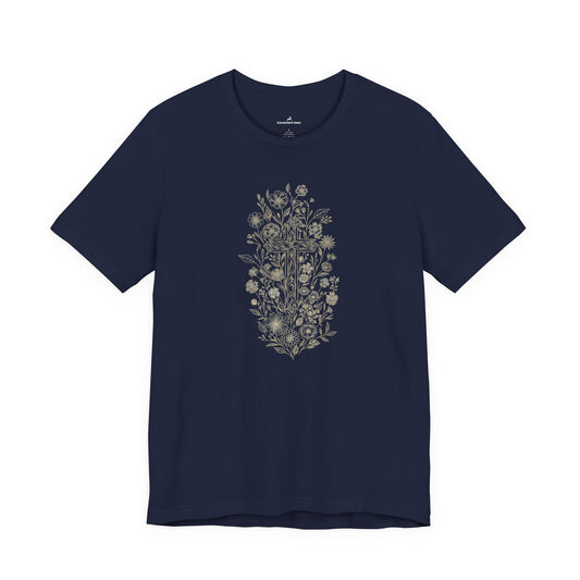 Cross and Flowers T-Shirt