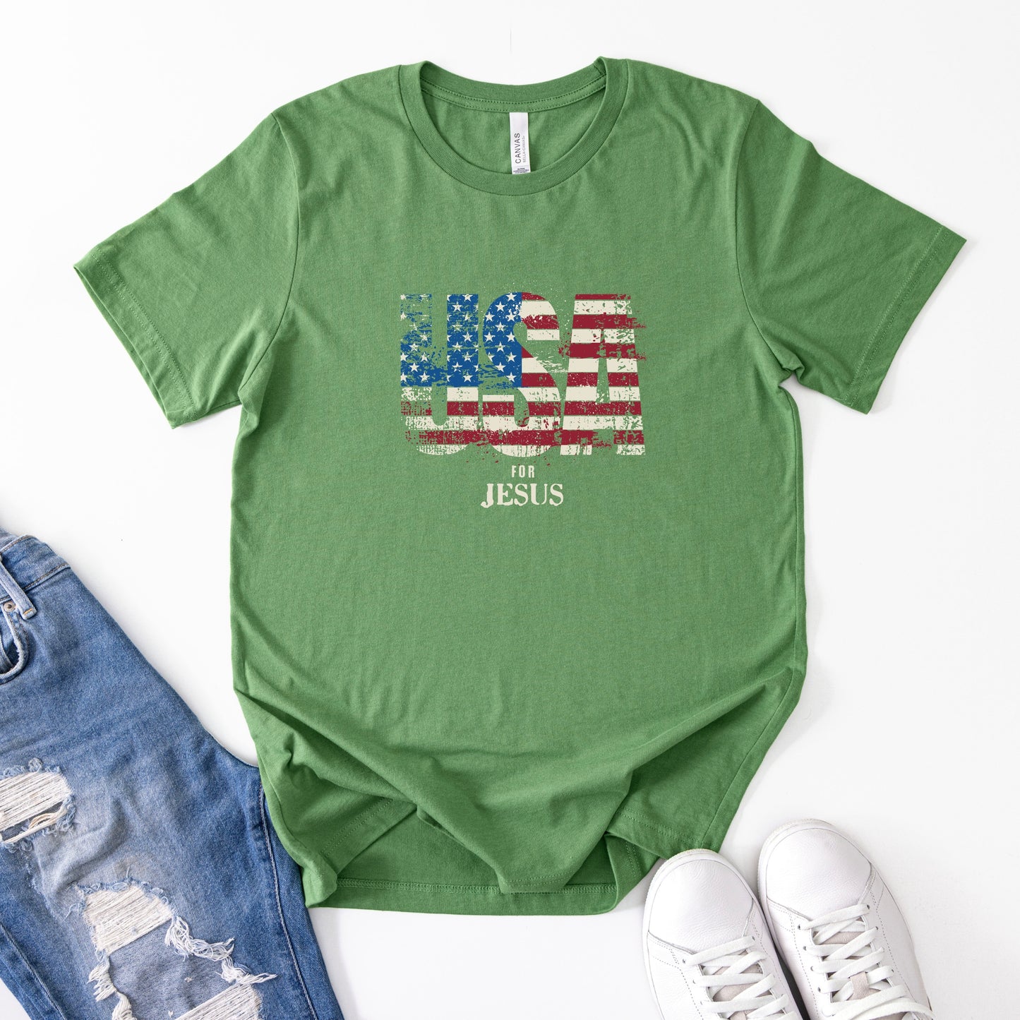 USA for Jesus (Flag Distressed )