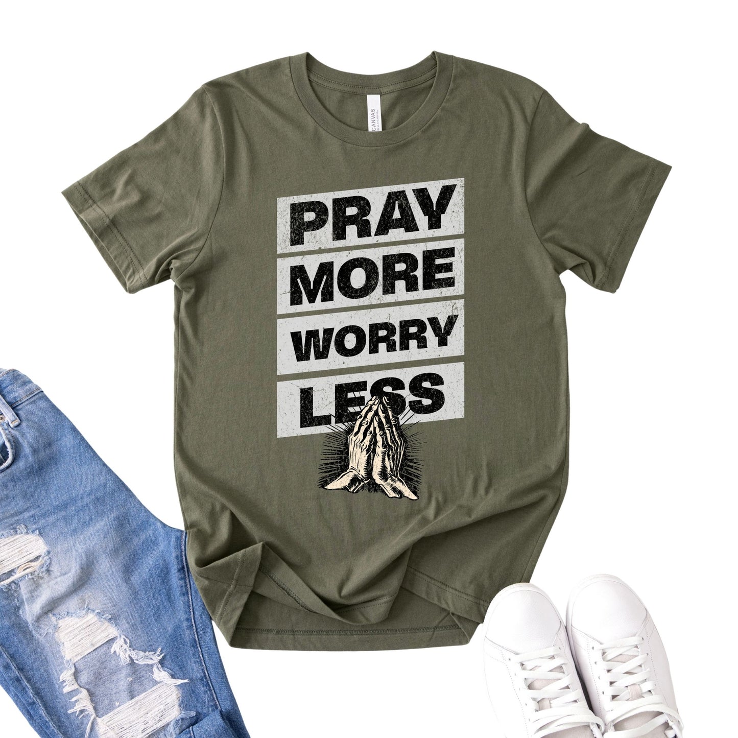 Pray More Worry Less T-Shirt